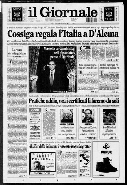 Il giornale : quotidiano del mattino